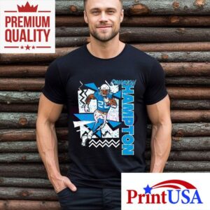 Retro S Omarion Hampton Los Angeles Chargers Tshirt