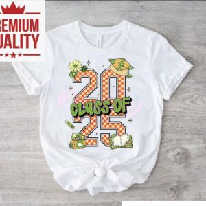 Retro Checkered Class Of Graduation School Supplies Tshirt