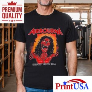Airbourne Breaking Out Of Hell Tour Tshirt