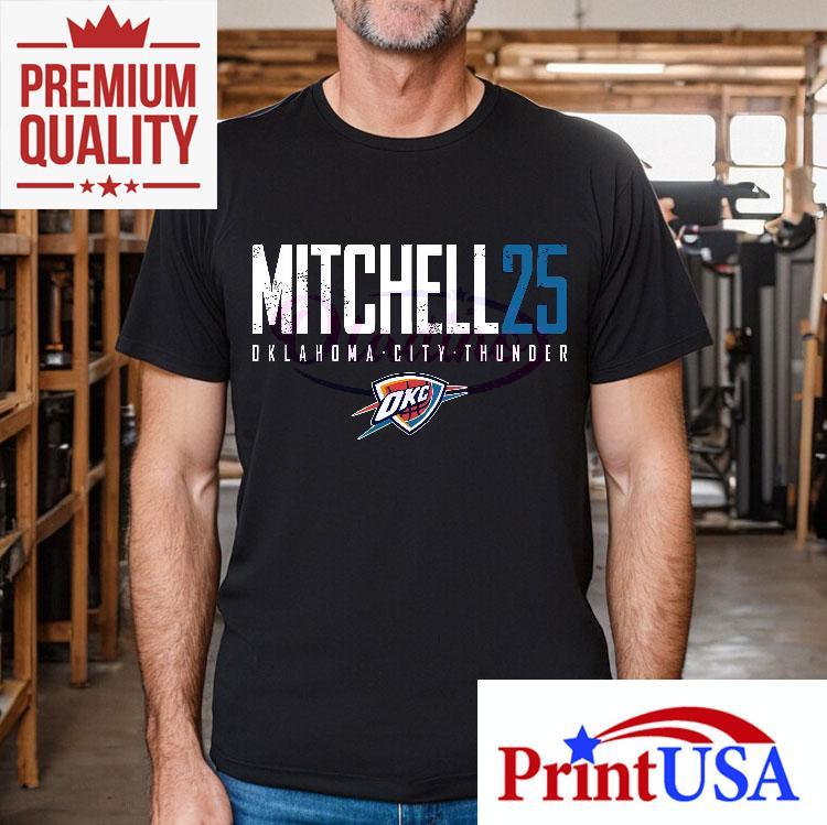 Ajay Mitchell 25 Oklahoma City Thunder Elite Shirt 4 Ajay Mitchell Oklahoma City Thunder Elite Tshirt