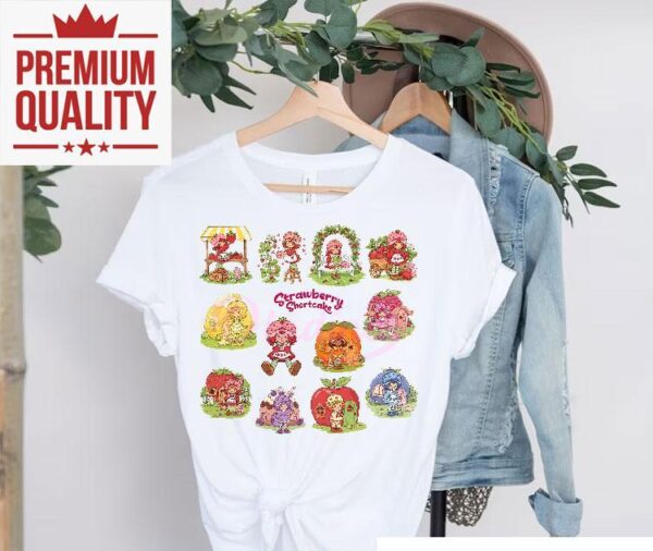 Berry Sweet Strawberry Characters Sticker Shirt Bundle