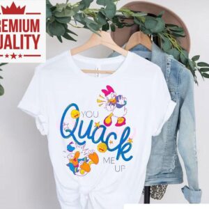Donald And Daisy Duck You Quack Me Up Cartoon Tshirt