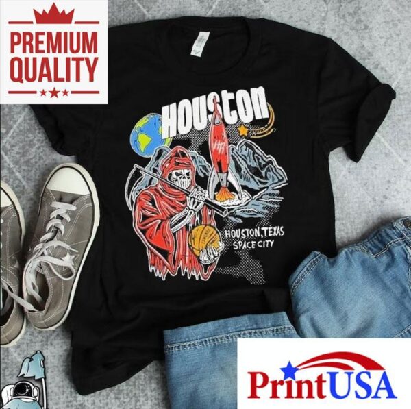 Houston Texas Space City Warren Lotas Rockets Shirt