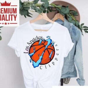 Los Angeles Clippers Water Splash Basketball Graphic Tshirt