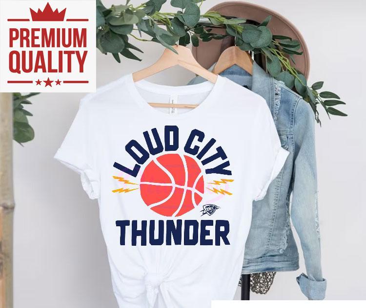 Oklahoma City Thunder Loud City Basketball Bolt Graphic Shirt 4 Oklahoma City Thunder Loud City Basketball Bolt Graphic Tshirt