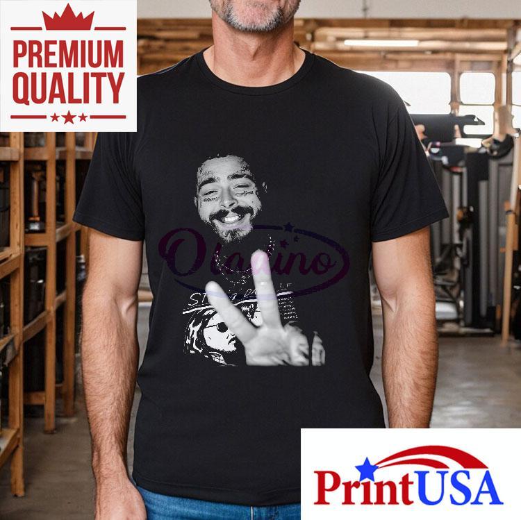 Post Malone Peace Sign Grunge Streetwear Music Artist Shirt 4 Post Malone Peace Sign Grunge Streetwear Music Artis Tshirt