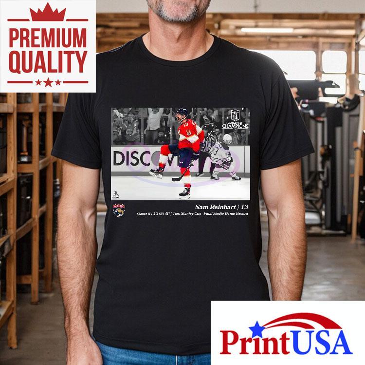 Sam Reinhart Florida Panthers 2025 Stanley Cup Champions Moment Shirt 4 Sam Reinhart Florida Panthers Stanley Cup Champions Momen Tshirt