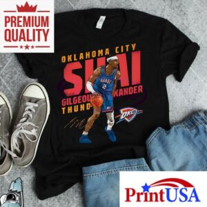 Shai Gilgeous Alexander Oklahoma City Thunder Slant Shirt