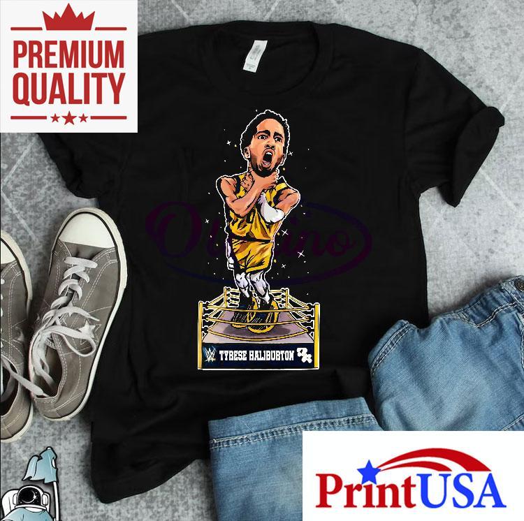 Tyrese Haliburton Choke Slam Wwe Wrestling Crossover Shirt 4 Tyrese Haliburton Choke Slam Wwe Wrestling Crossover Tshirt