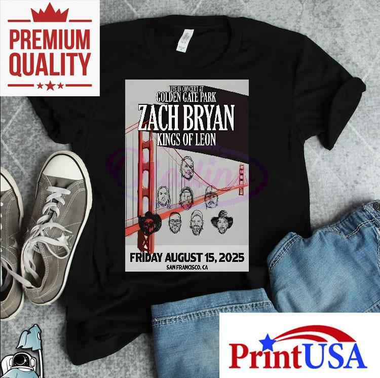 Zach Bryan Aug 15 2025 Golden Gate Park San Francisco Shirt 4 Zach Bryan Aug Golden Gate Park San Francisco Tshirt