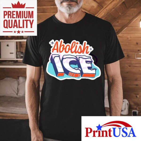 Abolish Ice Sticker Style Colorful Protest Immigration Rights Shirt