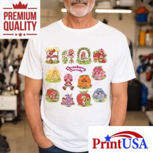 Berry Sweet Strawberry Characters Sticker Bundle Tshirt