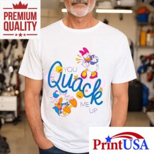 Donald And Daisy Duck You Quack Me Up Cartoon Tshirt