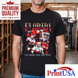Florida Panthers Ekblad Marchand Tkachuk Barkov Bobrovsky Vintage Hockey Tshirt
