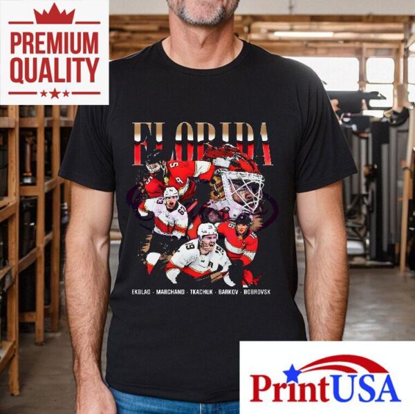 Florida Panthers Ekblad Marchand Tkachuk Barkov Bobrovsky Vintage Hockey