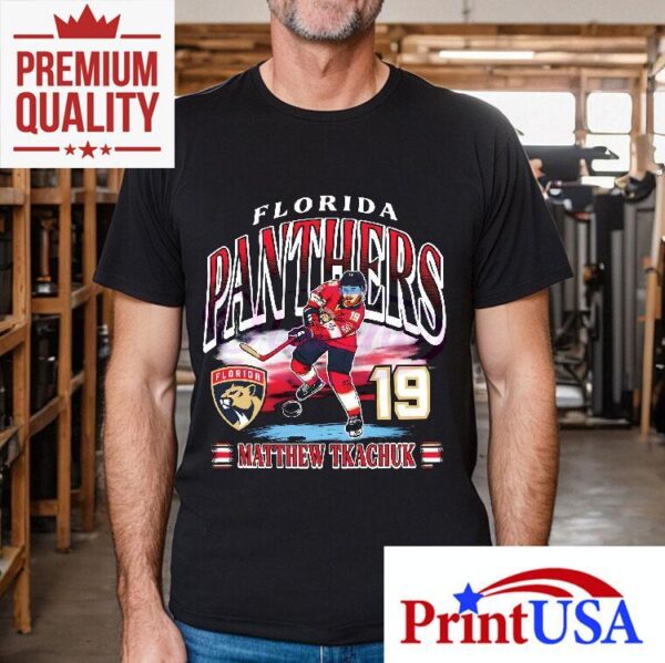 Florida Panthers Number 19 Matthew Tkachuk Hockey Player Shirt