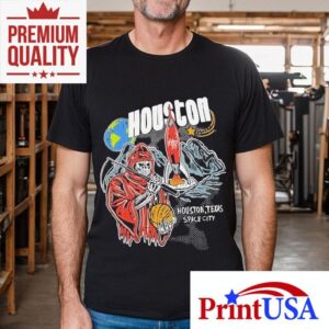 Houston Texas Space City Warren Lotas Rockets Tshirt