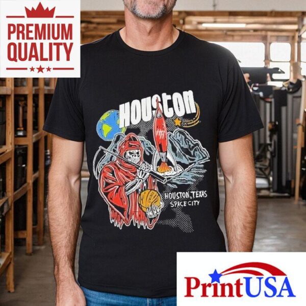 Houston Texas Space City Warren Lotas Rockets Shirt