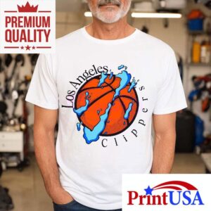 Los Angeles Clippers Water Splash Basketball Graphic Tshirt