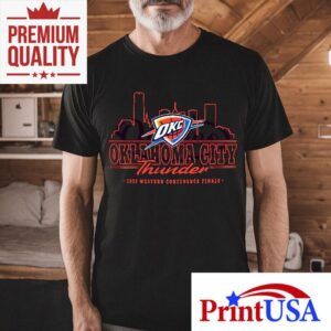 Okc Thunder 2025 Western Conference Finals Skyline Shirt