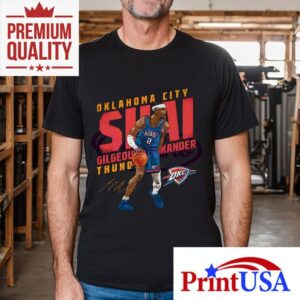 Shai Gilgeous Alexander Oklahoma City Thunder Slant Shirt