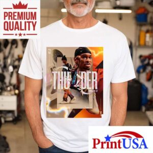 Shai Gilgeous Alexander Thunder Mvp Art Collage Style Tshirt