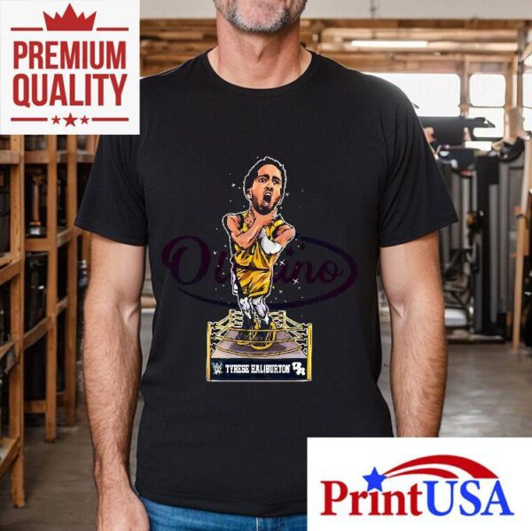 Tyrese Haliburton Choke Slam Wwe Wrestling Crossover Shirt