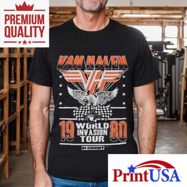 Van Halen 1980 World Invasion Tour Shirt