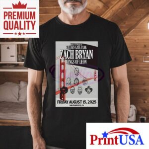 Zach Bryan Aug 15 2025 Golden Gate Park San Francisco Shirt