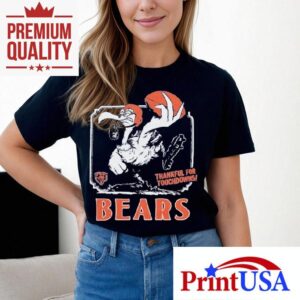 Chicago Bears Thankful For Touchdowns Tshirt