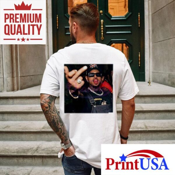 Chris Brown Middle Finger Vintage Y2k Concert 2025 Shirt