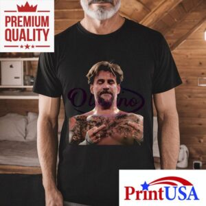 Cm Punk Wrestling Attitude Vintage Middle Finger Tshirt