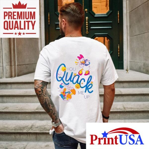Donald And Daisy Duck You Quack Me Up Cartoon Shirt