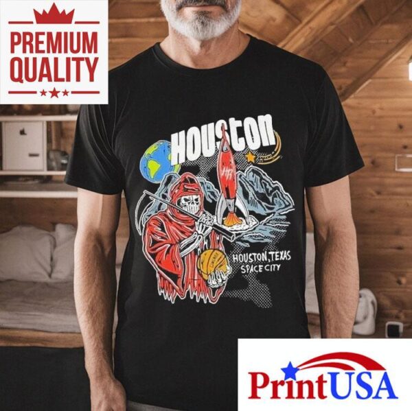 Houston Texas Space City Warren Lotas Rockets Shirt