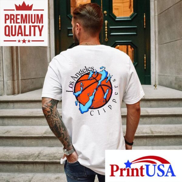Los Angeles Clippers Water Splash Basketball Graphic Shirt
