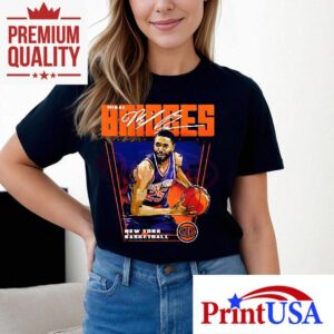 Mikal Bridges New York Knicks Basketball Player Premiere Tshirt