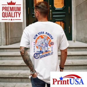 New York Knicks Youth Nba X Marvel Avengers Squad Tshirt