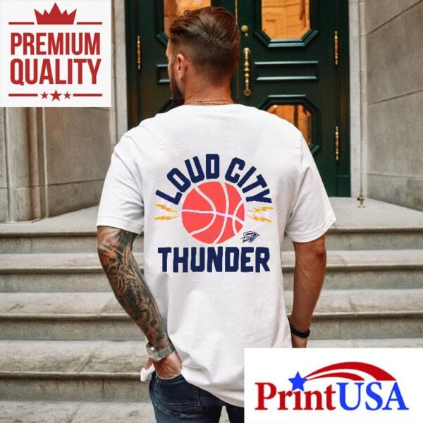 Oklahoma City Thunder Loud City Basketball Bolt Graphic Shirt