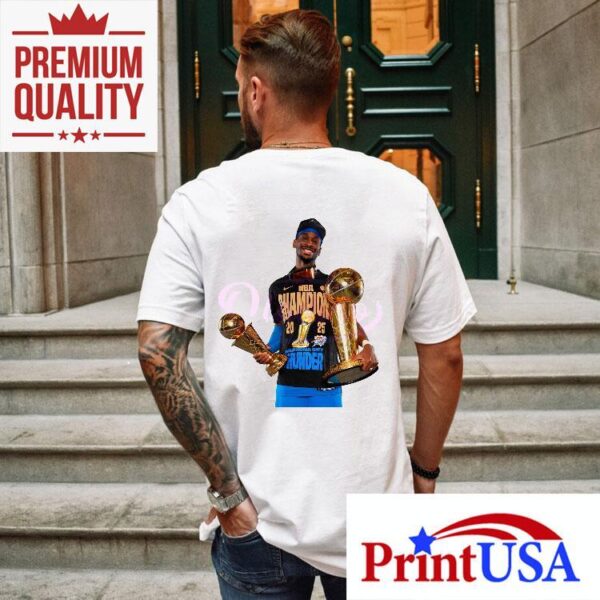 Shai Gilgeous Alexander 2025 Nba Finals Mvp Champion Celebration Shirt