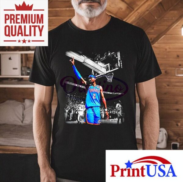 Shai Gilgeous Alexander Okc Thunder Victory Pose Shirt