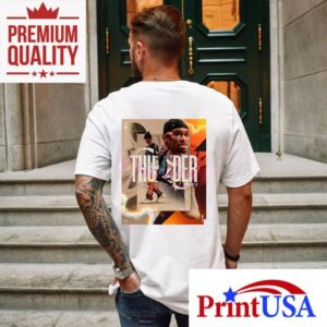 Shai Gilgeous Alexander Thunder Mvp Art Collage Style Tshirt