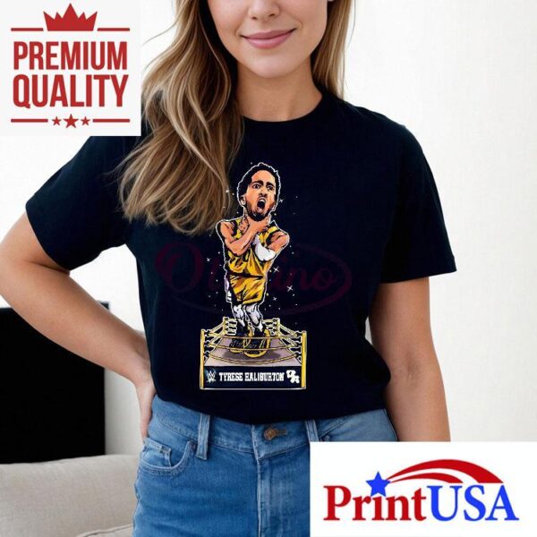 Tyrese Haliburton Choke Slam Wwe Wrestling Crossover Shirt