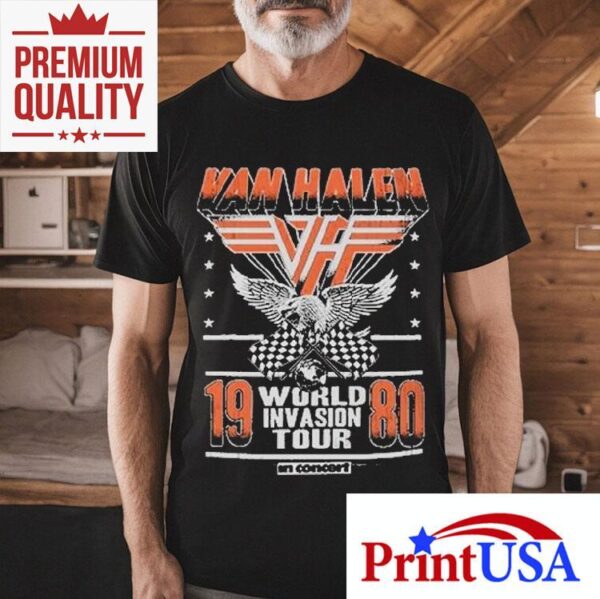 Van Halen 1980 World Invasion Tour Shirt