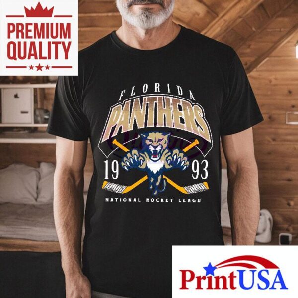 Vintage Florida Panthers Locker Room Retro 1993 Hockey Shirt
