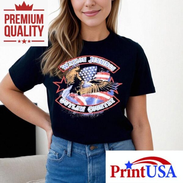 Waylon Jennings Outlaw Country Eagle Shirt