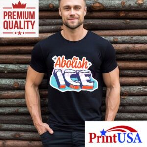 Abolish Ice Sticker Style Colorful Protest Immigration Rights Tshirt
