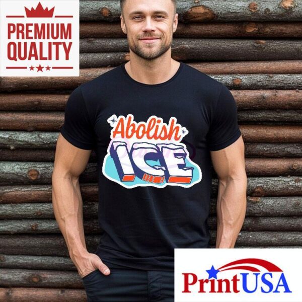 Abolish Ice Sticker Style Colorful Protest Immigration Rights Shirt