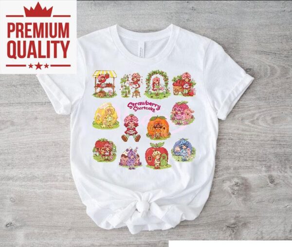 Berry Sweet Strawberry Characters Sticker Shirt Bundle