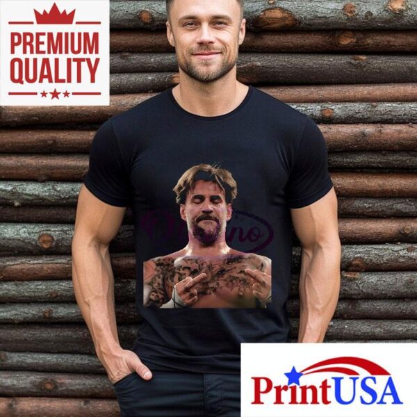 Cm Punk Wrestling Attitude Vintage Middle Finger Shirt