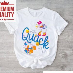 Donald And Daisy Duck You Quack Me Up Cartoon Tshirt